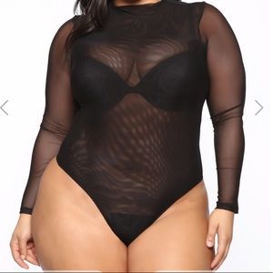 Fashion Nova Curve Sheer Bodysuit